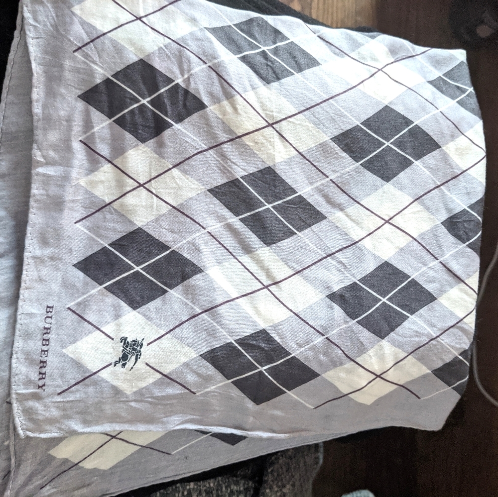 Authentic Burberry Square cotton handky,
